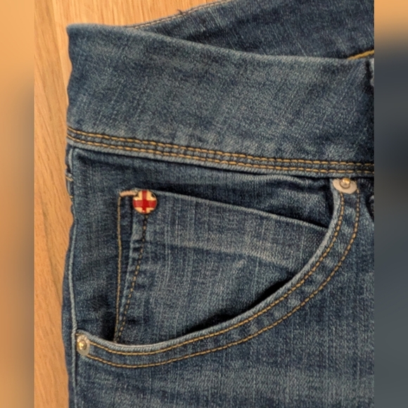 Hudson Women's Beth Baby Boot Cut Bean Blue Jeans, Size 32 - Picture 9 of 11